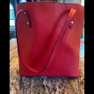 Merona bucket red bag